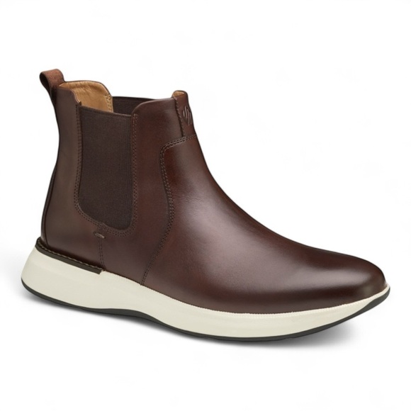 JOHNSTON & MURPHY Felder Chelsea Boot in Mahogany Full Grain NWOB - Picture 1 of 8